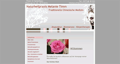 Desktop Screenshot of naturheilpraxismelanietimm.com